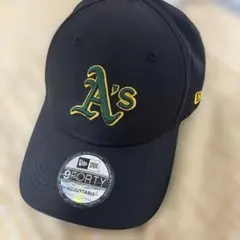 New Era 9FORTY A's キャップ ブラック