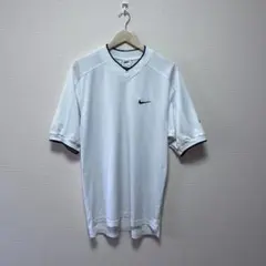 90s NIKE ナイキ DRI-FIT メッシュTシャツ 台湾製 白