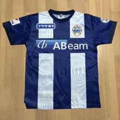 サッカーシャツ 青と白のストライプ