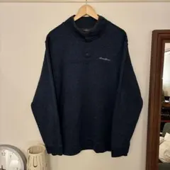 Eddie Bauer スナップフリース ジャケット　古着 アウトドア XXL