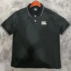 【R1109】Canterbury 半袖ポロシャツ　サイズM ブラック　黒のサムネイル
