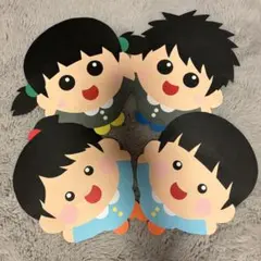 【2枚1セット】ばんざいキッズ　春壁面　3月壁面　4月壁面　入学　入園