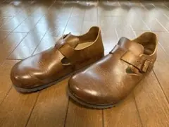 【超美品】ビルケンシュトック ロンドン 42（27cm） ブラック　数回使用 ビルケンシュトック】ロンドン/ブラック ナチュラルレザー/シューズ