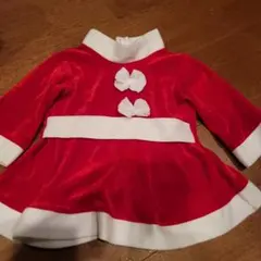 80サイズ　サンタコスチューム　ワンピース