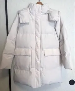 まゆ様専用【無印良品】撥水ダウンミドルコート　Sサイズ　アイボリー