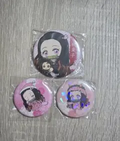 鬼滅の刃 禰豆子 缶バッジ ホログラム