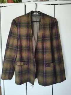 チェックジャケット