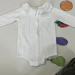 お値下げ！MONBÉBÉ ホワイトロンパース 70cm