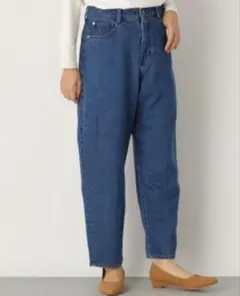 【美品】LEPSIM スマートバナナパンツ カーブパンツ ブルーデニム M