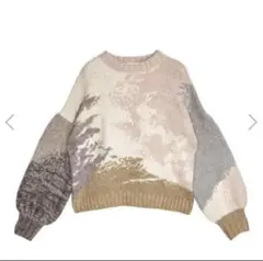 ANDREA ABSTRACT PAINT KNIT Ameri VINTAGE