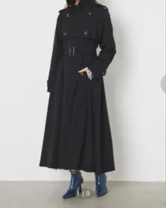rienda リエンダ トレンチコート ブラック Sサイズ
