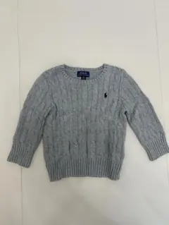 Polo Ralph Lauren グレー ケーブルニットセーター 3/3T - メルカリ