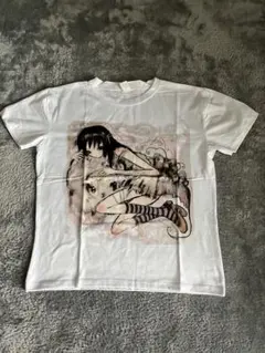 y2k 可愛い アートプリント美少女イラストTシャツ 半袖