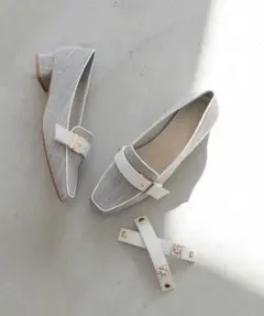 Randa 2WAYベルトスクエアトゥローファー 3L