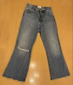 ROLLA'S クロップドフレアジーンズ