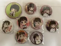 鬼滅の刃 栗花落カナヲ ひな祭り ハロウィン 箔押し るかっぷ 缶バッジ 9点
