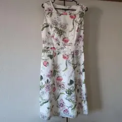 ローラアシュレイ コットン100% 花柄ワンピース ワンピース サイズ9