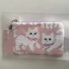 フェイラー　モフモフネコチャン　L字ポーチ　新品タグ付き