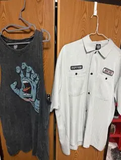 SANTA CRUZ 半袖シャツ＆ビンテージ加工タンクトップ2点セットのサムネイル