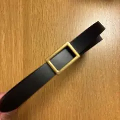 ブラックベルト ゴールドバックル 5穴