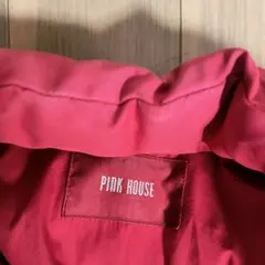 PINK HOUSE ダウンジャケット 赤 チェック（襟元とポケット使用感あり）