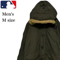 MLB　野球　ニューヨークヤンキース　ダウンジャケットメンズ　M　カーキ