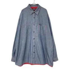 古着 90s 00s AIRWALK シャンブレー デニムシャツ 2XL Y2Kのサムネイル