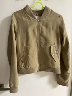 【CECIL McBEE】ベージュ ブルゾンジャンバー