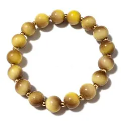 バーゲン【7-73】❤️10mm【ゴールデンタイガーアイ】工芸品ブレスレット