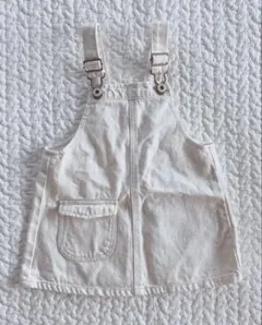 ZARAbaby ジャンパースカート　ホワイト　デニム　86