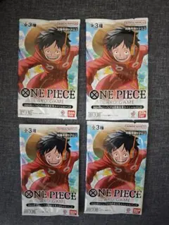 モンキー・D・ルフィ：Vジャンプ10月特大号応募者全員サービス　未開封　4パック