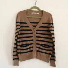レイビームス BEAMSレディースボーダーニットカーディガン
