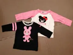 ☆DOUBLE.B ホットビスケッツ☆ 長袖Tシャツ 2枚セット