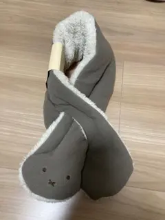 新品未使用　ミッフィー　フリースマフラー ブラウン ホワイト