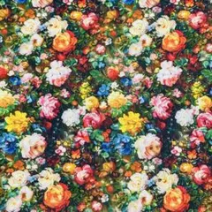 ❣️鮮やかなバラ感　綿100%シーチング生地110x100cm