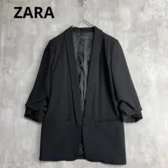 美品　ZARA ザラ　ロールアップスリーブ　ジャケット　オフィス