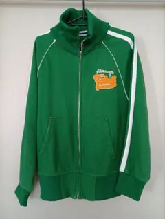 アバクロ 緑色 ジップアップジャージ 美品のサムネイル