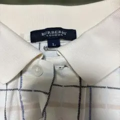 BURBERRY チェック柄 ポロシャツ Lサイズのサムネイル