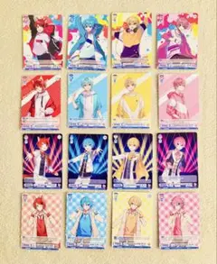 すとぷりヴァイスシュヴァルツ　莉犬、ころん、るぅと、さとみ各1枚16枚