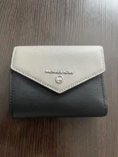 MICHAEL KORS 三つ折り財布 ブラック/グレー