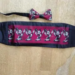 激レアミッキーマウス 蝶ネクタイ カマーバンド セット