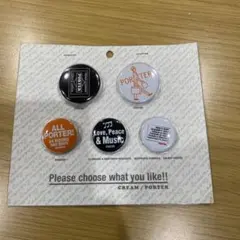 PORTER バッジ5個セット