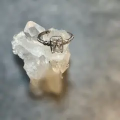 モアサナイト　リング　silver silver925 フリーサイズ