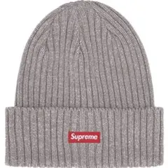 Supreme Overdyed Beanie Metallic Silver