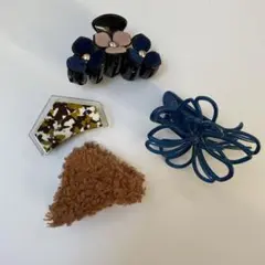 ヘアアクセサリーセット クリップ 4点