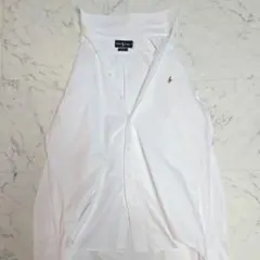 90’s ラルフローレン Yarmouth ホワイトシャツ コットン XL相当
