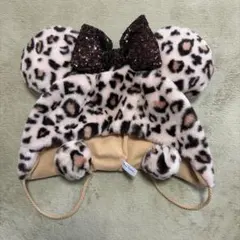 ヒョウ柄ミニーファンキャップ