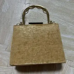 ゴールド ストライプ ハンドバッグ