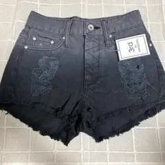 3rd by VANQUISH ダークデニムショートパンツ y2k