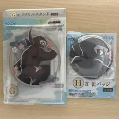 忍たま乱太郎　セガラッキーくじ　雑渡昆奈門　アクスタ　缶バッジ